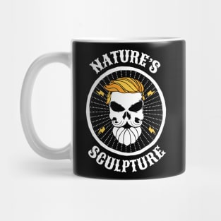 Nature's Sculpture Skull Head Halloween Mug